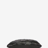 Black metal mesh shoulder bag