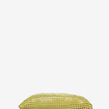 Bolso de hombro de malla metálica en verde