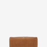Cognac leather shoulder bag