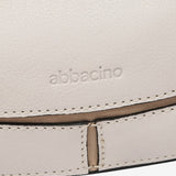 Small beige leather shoulder bag