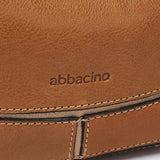 Small leather shoulder bag in cognac