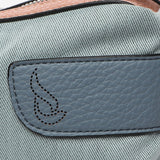 Shoulder bag in recycled materials in blue