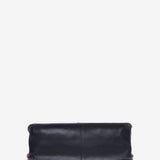 Purple leather shoulder bag