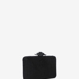 Party-Clutch aus schwarzem Samt