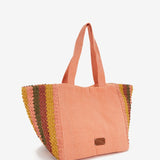Große Strandtasche in Koralle.
