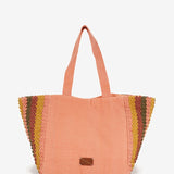 Große Strandtasche in Koralle.