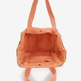 Große Strandtasche in Koralle.