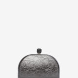 Metallisch glänzender Party-Clutch in Silber.