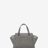 Small handbag in grey recycled materials