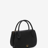 Black handbag made of recycled materials