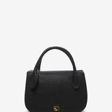 Black handbag made of recycled materials