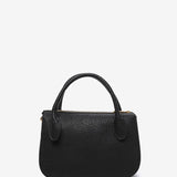 Black handbag made of recycled materials