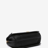 Black handbag made of recycled materials