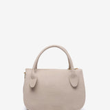 Bolso de mano en materiales reciclados beige