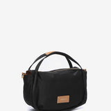 Black nylon shoulder bag