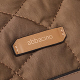 Bandolera acolchada en materiales reciclados camel