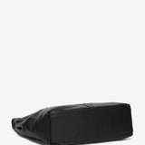 Black leather shoulder bag