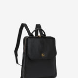 Schwarze Lederhandtasche