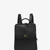 Schwarze Lederhandtasche