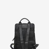 Schwarze Lederhandtasche