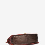 Terracotta leather shoulder bag