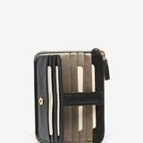 Black leather wallet-card holder