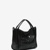 Bolso de mano en materiales reciclados negra