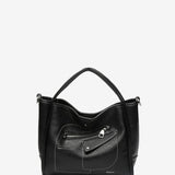 Bolso de mano en materiales reciclados negra
