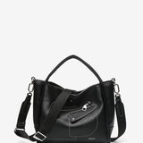 Bolso de mano en materiales reciclados negra