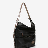 Bolso - mochila en materiales reciclados negra