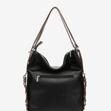 Bolso - mochila en materiales reciclados negra