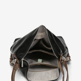 Bolso - mochila en materiales reciclados negra