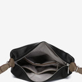 Bandolera en materiales reciclados negra