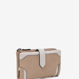 Cartera mediana en piel camel