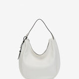 White leather shoulder bag