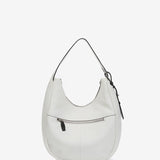 White leather shoulder bag