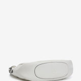 White leather shoulder bag
