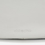 White leather shoulder bag