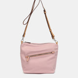 Organizer aus recyceltem rosa Material.
