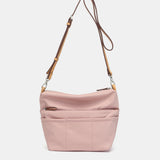 Organizer aus recyceltem rosa Material.