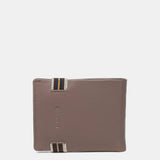 Cartera de hombre de piel con protección RFID en taupe