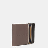 Cartera de hombre de piel con protección RFID en taupe