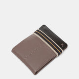 Cartera de hombre de piel con protección RFID en taupe