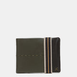 Cartera de hombre de piel con protección RFID en verde