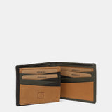 Cartera de hombre de piel con protección RFID en verde