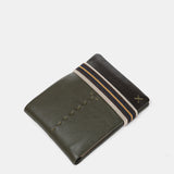Cartera de hombre de piel con protección RFID en verde