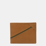 Cartera de hombre de piel con protección RFID en camel