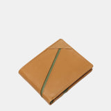Cartera de hombre de piel con protección RFID en camel