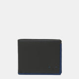 Cartera de hombre de piel con protección RFID en gris