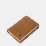 Cartera de hombre de piel con protección RFID en cognac